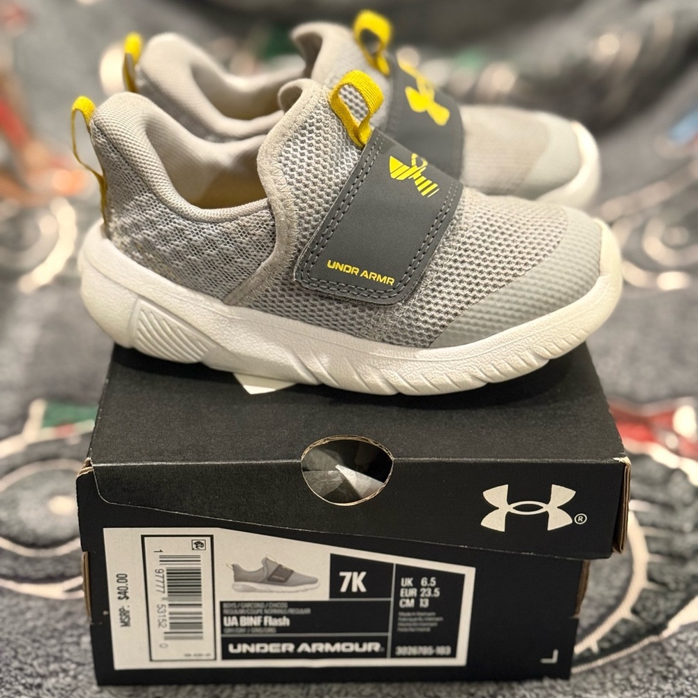 Under Armour Kids' Gray Sneakers 7K Toddler